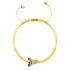 Bracelet en macramé de sable à dents de requin par Lauren Howe | Or Vermeil .925 | Cristal